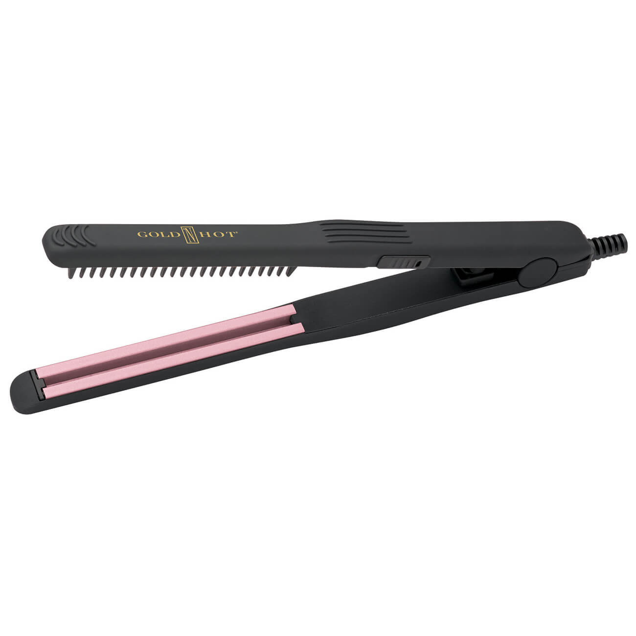 Gold ‘N Hot ½” Ceramic Straightening Iron with Built-in Guide Teeth